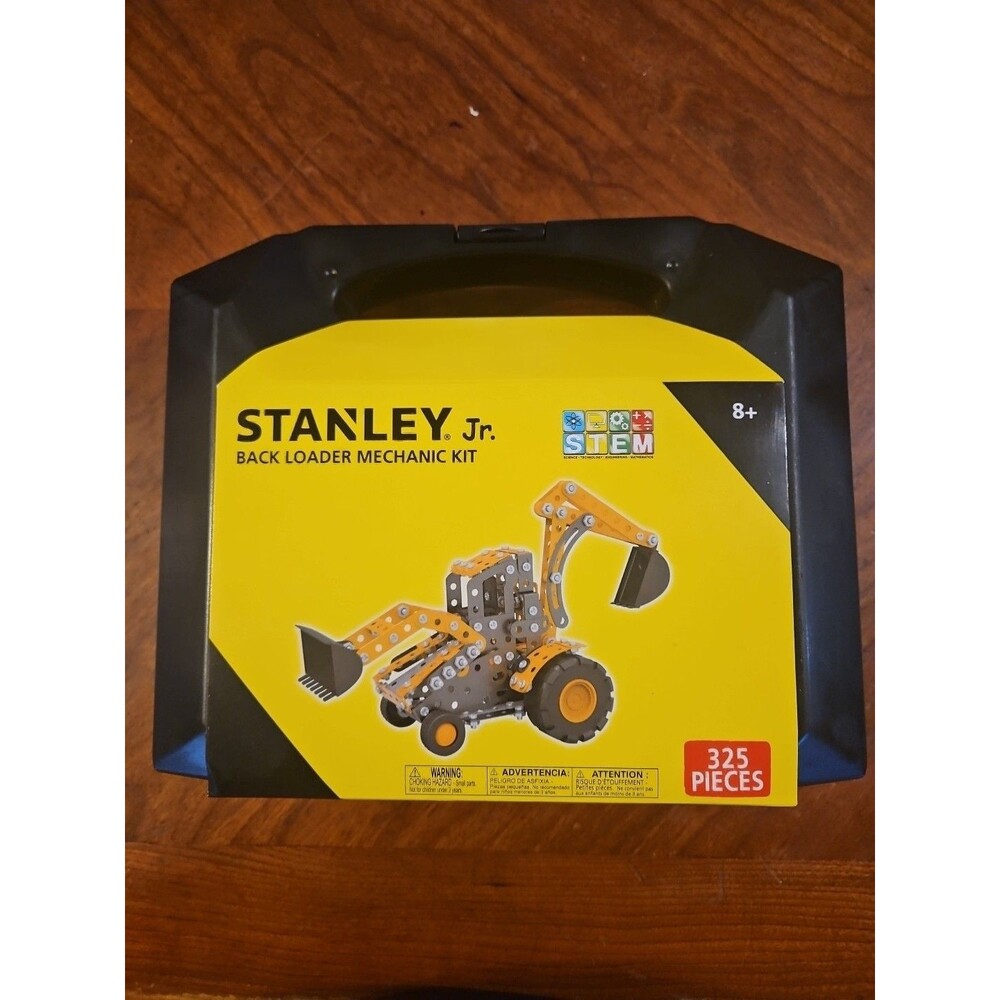 Stanley Jr. Backloader Mechanic Kit STEM Activity 325 pc-NEW Age 8+ Build It!!!